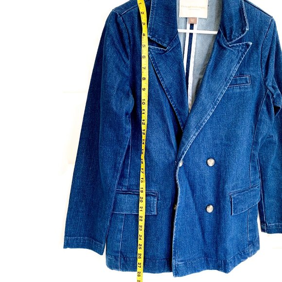 NWT anthropologie pilcro layne denim blazer S - Picture 5 of 7